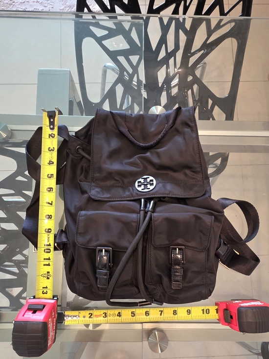 Tory Burch Black Nylon Backpack - Sleek Everyday Bag main image 9